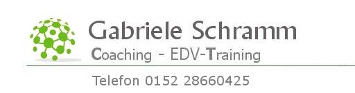 Gabriele Schramm  Coaching - EDV-Training